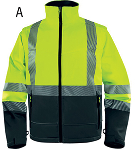 S07205: Pile Softshell alta visibilità; DELTAPLUS