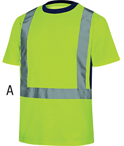 S07225: T-shirt a maniche corte alta visibilità; DELTAPLUS