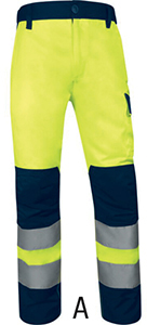 S07255: Pantaloni alta visibilità; DELTAPLUS