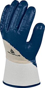 S10351: Guanti in cotone rivestiti 3/4 in nitrile blu; DELTAPLUS