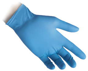 S10657: Guanti monouso in nitrile blu; REFLEXX