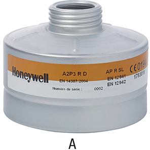 S20192: Filtri in alluminio RD 40 per maschere pieno facciale; NORTH