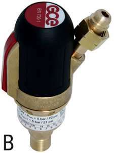 T20031: Valvole di sicurezza per riduttori a 5 funzioni; GCE