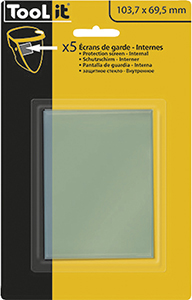 T55108: Schermi di ricambio per maschere optoelettriche; GYS