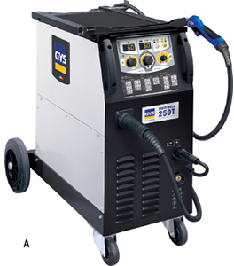 T55344: Inverter semiautomatico per saldatura MIG/MAG e MMA mod. MULTIWELD 250T; GYS