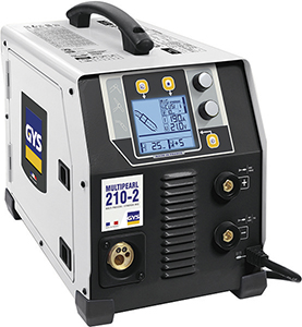 T55510: Inverter multiprocesso per saldatura MIG/MAG - TIG LIFT - MMA mod. MULTIPEARL 210-2; GYS