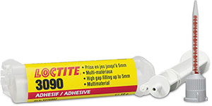 U60225: Loctite 3090 - Adesivo cianoacrilato bicomponente istantaneo per ampi giochi; LOCTITE