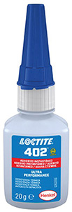 U62007: Loctite 402 - Adesivo cianoacrilico istantaneo per alte temperature; LOCTITE