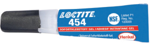 U62035: Loctite 454 - Adesivo cianoacrilico antigoccia in gel; LOCTITE