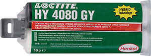 U62080: Loctite HY 4080 GY - Adesivo bicomponente istantaneo strutturale ibrido; LOCTITE
