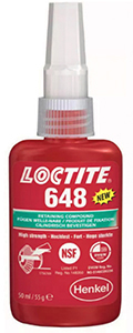 U63020: Loctite 648 - Bloccante rapido ad alta resistenza; LOCTITE