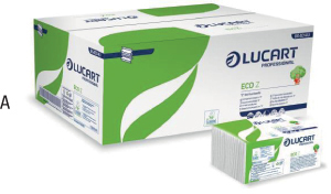 U90410: Asciugamani piegati a Z e dispenser; LUCART