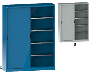 V06499: Armadi con ante scorrevoli e ripiani; LISTA