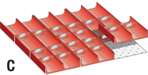 V07015: Accessori per cassetti; LISTA