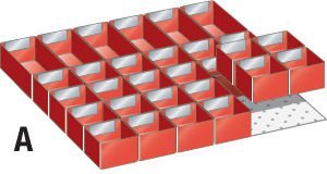 V07020: Accessori per cassetti; LISTA