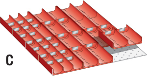 V07115: Accessori per cassetti; LISTA