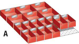 V07125: Accessori per cassetti; LISTA