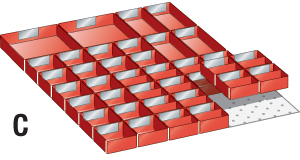 V07140: Accessori per cassetti; LISTA
