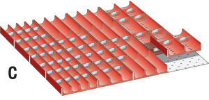 V07215: Accessori per cassetti; LISTA
