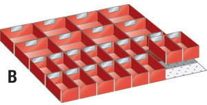 V07235: Accessori per cassetti; LISTA