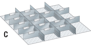 V07250: Accessori per cassetti; LISTA