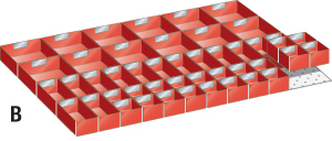 V07320: Accessori per cassetti; LISTA