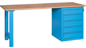 V15040: Banco da lavoro con piano in multistrato; TKN_MAG-LINE