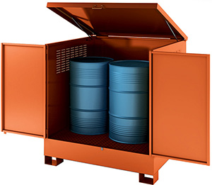 V50326: Armadi con ante e vasca di contenimento; ANSALONI