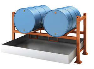 V50330: Supporti per stoccaggio fusti in orizzontale; ANSALONI