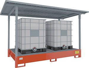 V50335: Vasche di contenimento per cisterne con tettoia; ANSALONI