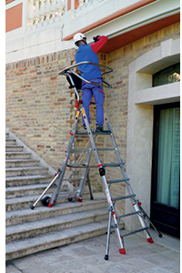 V60021: Scale in alluminio con piattaforma; FARAONE